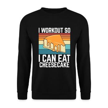 Cadeau de gâteau au fromage - Sweat-shirt Unisexe - noir - Devant - Alina (178cm) & Michal (187cm)