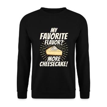 Cadeau de gâteau au fromage - Sweat-shirt Unisexe - noir - Devant - Alina (178cm) & Michal (187cm)