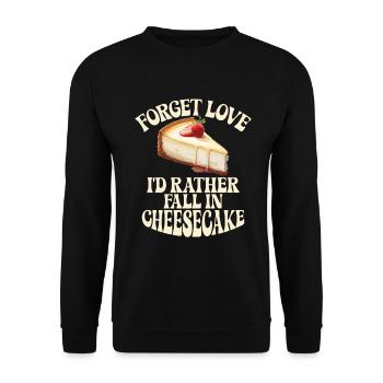 Cheesecake Gift - Unisex Pullover - Schwarz - Vorne - Alina (178cm) & Michal (187cm)