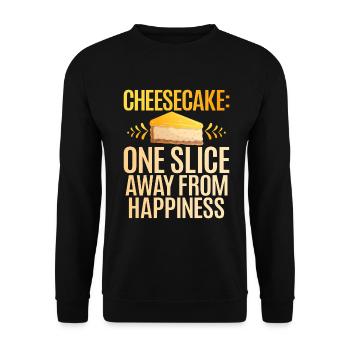 Cadeau de gâteau au fromage - Sweat-shirt Unisexe - noir - Devant - Alina (178cm) & Michal (187cm)