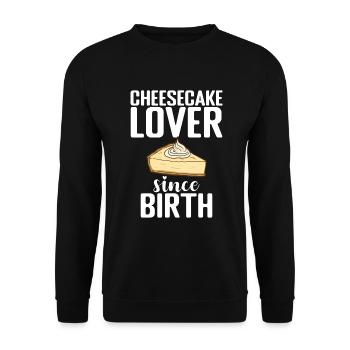 Cadeau de gâteau au fromage - Sweat-shirt Unisexe - noir - Devant - Alina (178cm) & Michal (187cm)