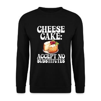 Cadeau de gâteau au fromage - Sweat-shirt Unisexe - noir - Devant - Alina (178cm) & Michal (187cm)