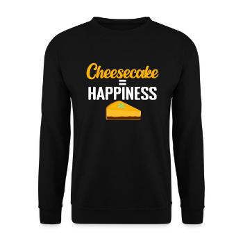 Cheesecake Gift - Unisex Sweatshirt - black - Front - Alina (178cm) & Michal (187cm)