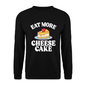 Cadeau de gâteau au fromage - Sweat-shirt Unisexe - noir - Devant - Alina (178cm) & Michal (187cm)