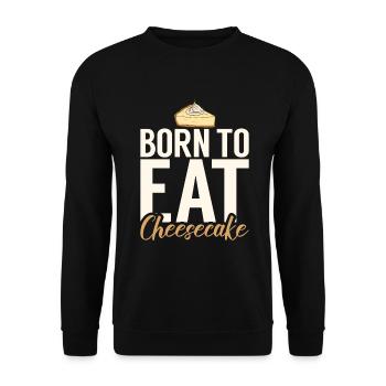 Cadeau de gâteau au fromage - Sweat-shirt Unisexe - noir - Devant - Alina (178cm) & Michal (187cm)