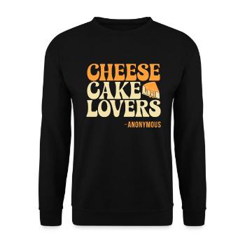 Cadeau de gâteau au fromage - Sweat-shirt Unisexe - noir - Devant - Alina (178cm) & Michal (187cm)