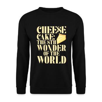 Cheesecake Gift - Unisex Sweatshirt - black - Front - Alina (178cm) & Michal (187cm)