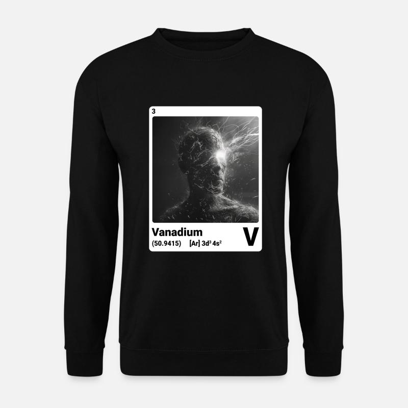 AI am Vanadium (wt) - Unisex Sweatshirt - black
