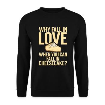 Cadeau de gâteau au fromage - Sweat-shirt Unisexe - noir - Devant - Alina (178cm) & Michal (187cm)