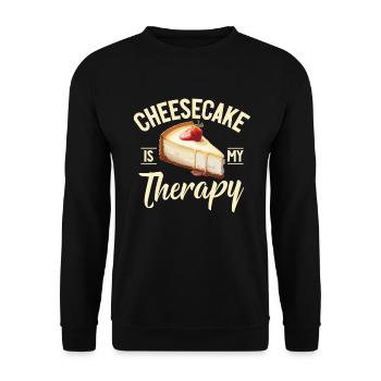 Cadeau de gâteau au fromage - Sweat-shirt Unisexe - noir - Devant - Alina (178cm) & Michal (187cm)