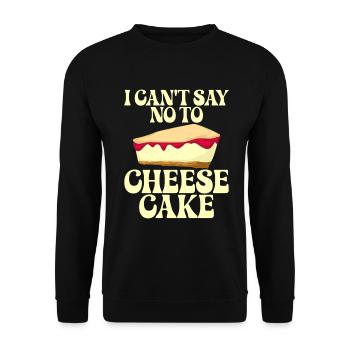 Cheesecake Gift - Unisex Sweatshirt - black - Front - Alina (178cm) & Michal (187cm)