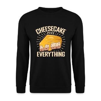 Cadeau de gâteau au fromage - Sweat-shirt Unisexe - noir - Devant - Alina (178cm) & Michal (187cm)