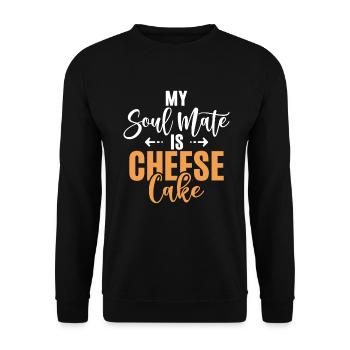 Cadeau de gâteau au fromage - Sweat-shirt Unisexe - noir - Devant - Alina (178cm) & Michal (187cm)
