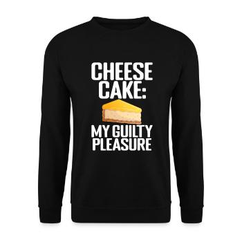 Cheesecake Gift - Unisex Sweatshirt - black - Front - Alina (178cm) & Michal (187cm)