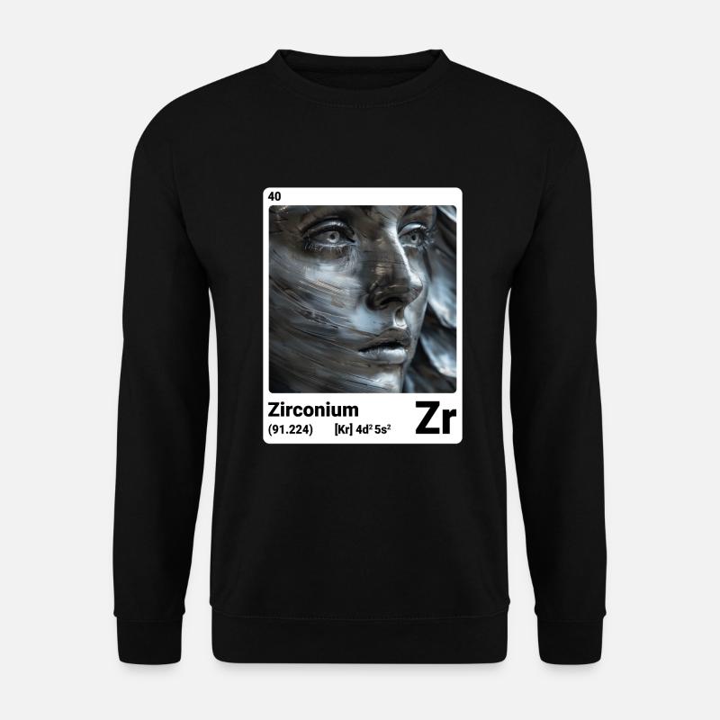AI am Zirkonium (wt) - Unisex Pullover - Schwarz