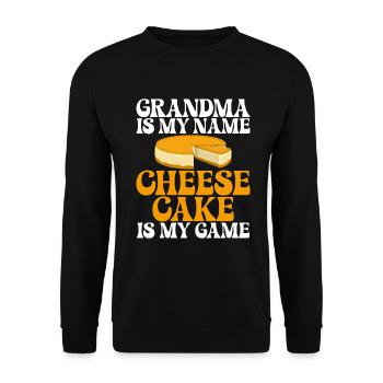 Cadeau de gâteau au fromage - Sweat-shirt Unisexe - noir - Devant - Alina (178cm) & Michal (187cm)
