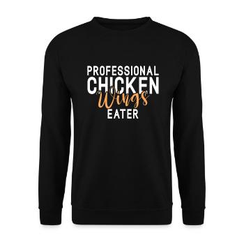 Chicken Wings Gifts - Unisex Sweatshirt - black - Front - Alina (178cm) & Michal (187cm)