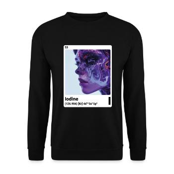 AI am Jod (wt) - Unisex Pullover - Schwarz - Vorne - Alina (178cm) & Michal (187cm)