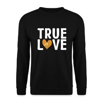 Cadeaux d’ailes de poulet - Sweat-shirt Unisexe - noir - Devant - Alina (178cm) & Michal (187cm)