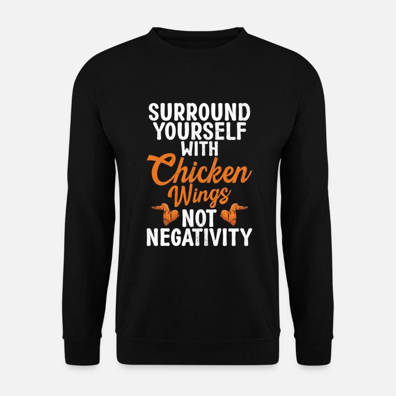 Cadeaux d’ailes de poulet - Sweat-shirt Unisexe - noir
