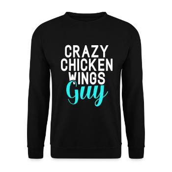 Chicken Wings Gifts - Unisex Sweatshirt - black - Front - Alina (178cm) & Michal (187cm)