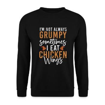 Chicken Wings Gifts - Unisex Sweatshirt - black - Front - Alina (178cm) & Michal (187cm)
