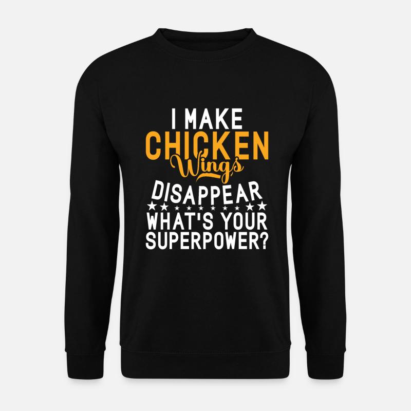 Cadeaux d’ailes de poulet - Sweat-shirt Unisexe - noir
