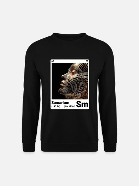 AI am Samarium (wt) - Unisex Sweatshirt - black