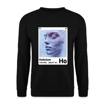 AI am Holmium (wt) - Sweat-shirt Unisexe - noir - Devant - Alina (178cm) & Michal (187cm)