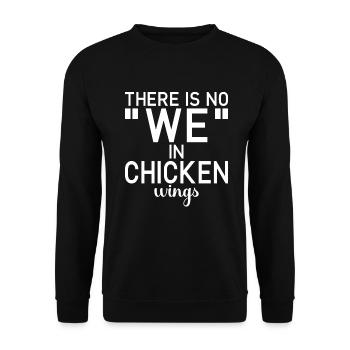 Chicken Wings Gifts - Unisex Sweatshirt - black - Front - Alina (178cm) & Michal (187cm)