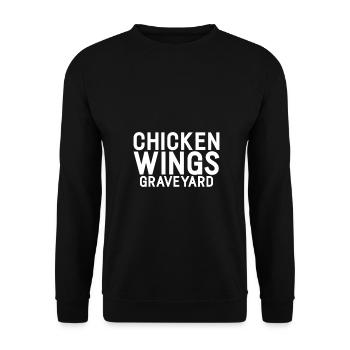 Chicken Wings Gifts - Unisex Sweatshirt - black - Front - Alina (178cm) & Michal (187cm)