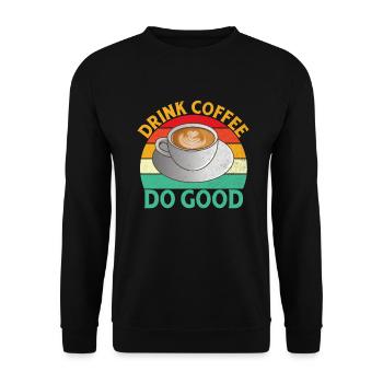 Cadeaux de café - Sweat-shirt Unisexe - noir - Devant - Alina (178cm) & Michal (187cm)