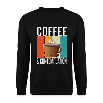 Cadeaux de café - Sweat-shirt Unisexe - noir - Devant - Alina (178cm) & Michal (187cm)