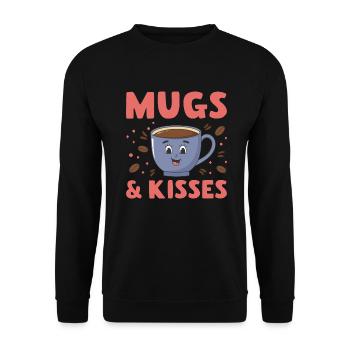 Cadeaux de café - Sweat-shirt Unisexe - noir - Devant - Alina (178cm) & Michal (187cm)