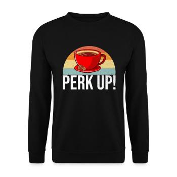 Cadeaux de café - Sweat-shirt Unisexe - noir - Devant - Alina (178cm) & Michal (187cm)