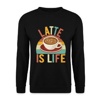 Cadeaux de café - Sweat-shirt Unisexe - noir - Devant - Alina (178cm) & Michal (187cm)