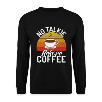 Cadeaux de café - Sweat-shirt Unisexe - noir - Devant - Alina (178cm) & Michal (187cm)