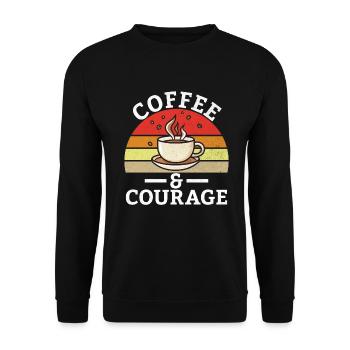 Cadeaux de café - Sweat-shirt Unisexe - noir - Devant - Alina (178cm) & Michal (187cm)