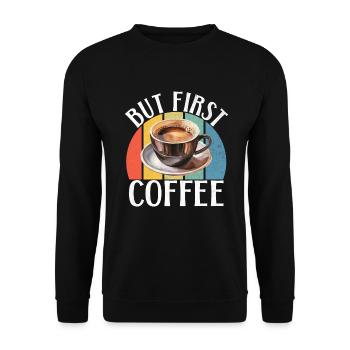 Cadeaux de café - Sweat-shirt Unisexe - noir - Devant - Alina (178cm) & Michal (187cm)