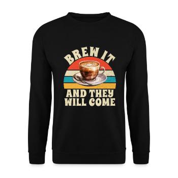 Cadeaux de café - Sweat-shirt Unisexe - noir - Devant - Alina (178cm) & Michal (187cm)