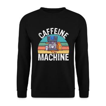 Coffee Gifts - Unisex Pullover - Schwarz - Vorne - Alina (178cm) & Michal (187cm)