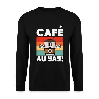 Cadeaux de café - Sweat-shirt Unisexe - noir - Devant - Alina (178cm) & Michal (187cm)