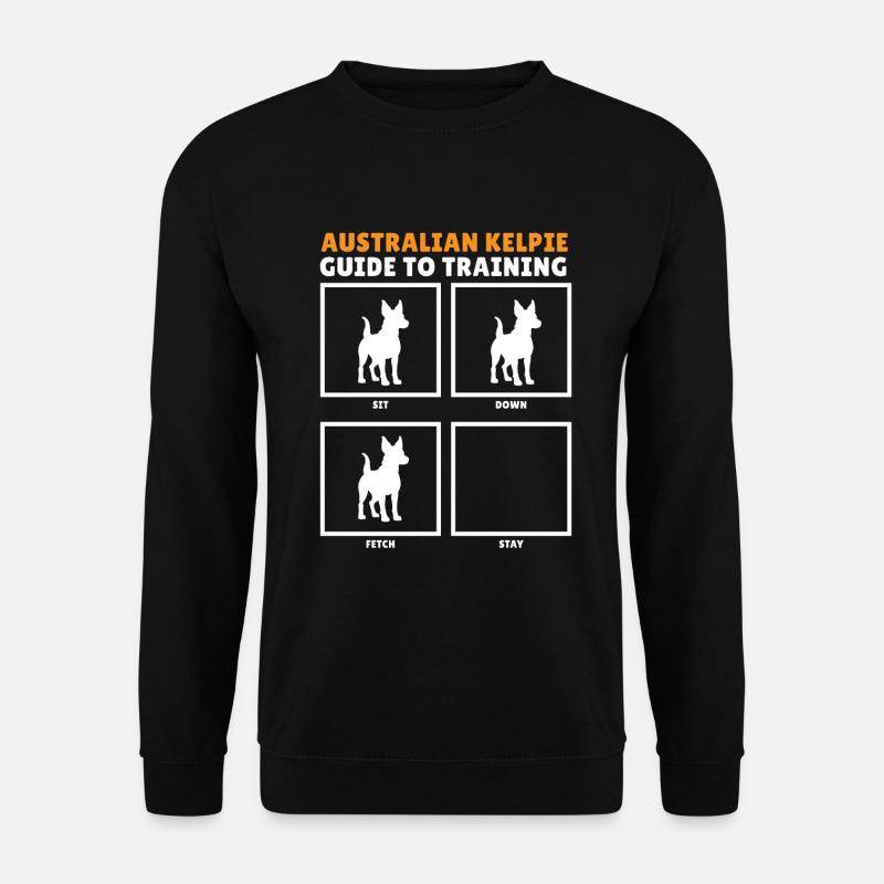 Cadeau de chien Kelpie - Sweat-shirt Unisexe - noir