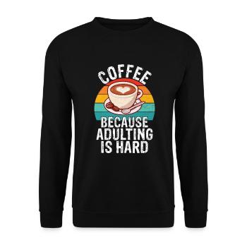 Cadeaux de café - Sweat-shirt Unisexe - noir - Devant - Alina (178cm) & Michal (187cm)
