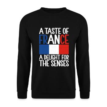 Cadeaux de cuisine française - Sweat-shirt Unisexe - noir - Devant - Alina (178cm) & Michal (187cm)