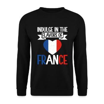 Cadeaux de cuisine française - Sweat-shirt Unisexe - noir - Devant - Alina (178cm) & Michal (187cm)