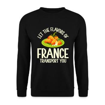 Cadeaux culinaires français - Sweat-shirt Unisexe - noir - Devant - Alina (178cm) & Michal (187cm)