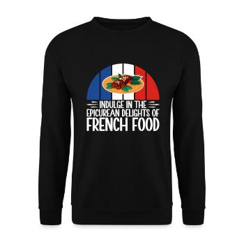 Cadeaux de cuisine française - Sweat-shirt Unisexe - noir - Devant - Alina (178cm) & Michal (187cm)