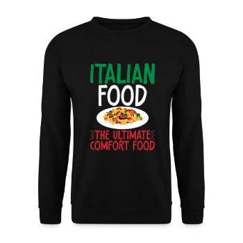 Italian Food Gifts - Unisex Sweatshirt - black - Front - Alina (178cm) & Michal (187cm)