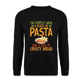 Italian Food Gifts - Unisex Pullover - Schwarz - Vorne - Alina (178cm) & Michal (187cm)